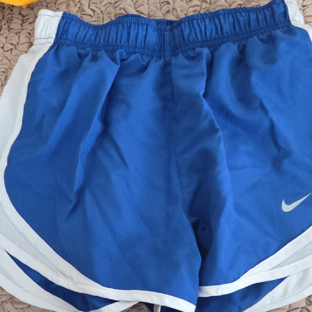 Nike Blue and White Athletic Shorts